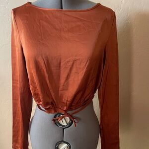 Nasty Gal orange blouse S